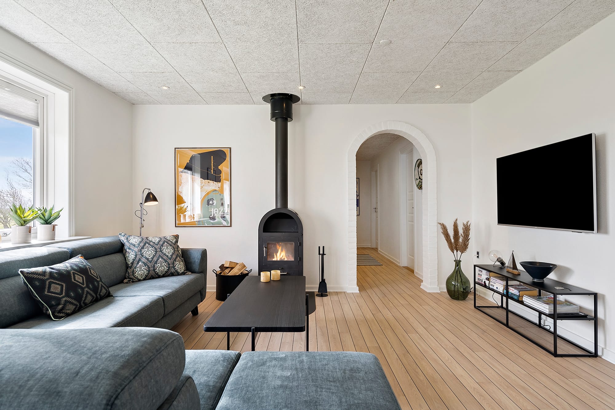 Stilfuldt møbleret feriehus på Holmsland